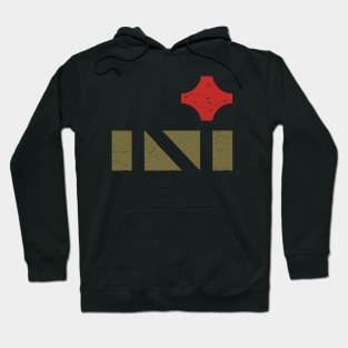 North Star Letter N Red and Gold Hoodie